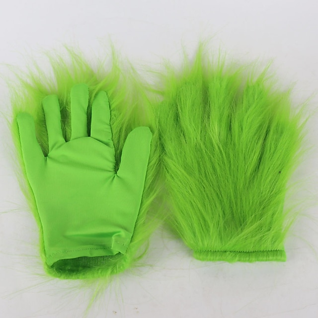 Toys & Hobbies Cosplay & Costumes | Grinch Gloves Mens Teen Costume Party Christmas Christmas Gloves / Womens / Mask / Mask - SN