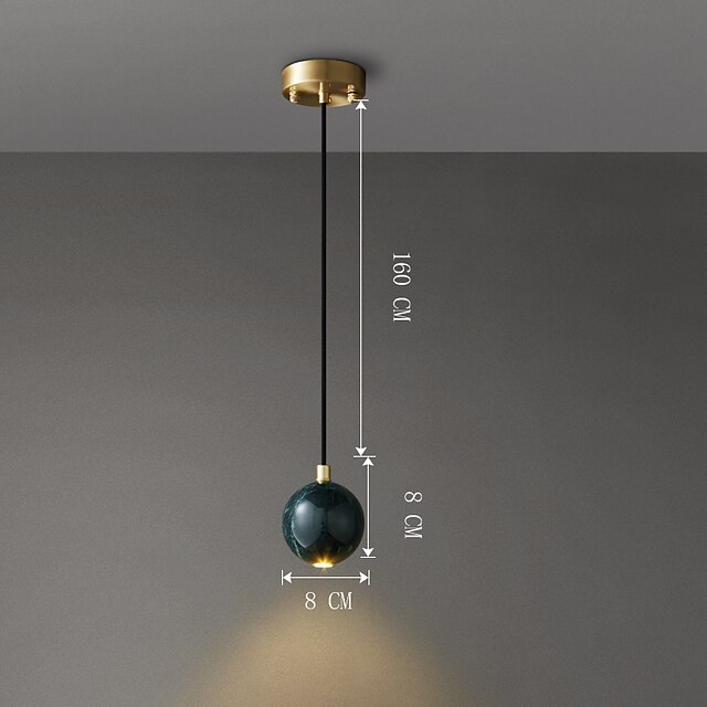 Lights & Lighting Pendant Lights | 8 cm Globe Design Pendant Light LED Copper Globe Artistic Modern 220-240V - UR99711