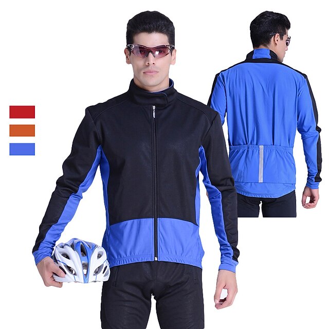 Per uomo Giacca da ciclismo Inverno Poliestere Bicicletta Superiore Alta  visibilità Asciugatura rapida Traspirazione umidità Gli sport Collage Nero  / Rosso / Nero/blu Abbigliamento Abbigliamento del 8874698 2022 a $55.99