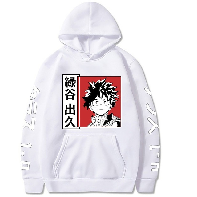 Toys & Hobbies Cosplay & Costumes | Inspired by My Hero Academia Boko No Hero Midoriya Izuku Deku Hoodie Anime 100% Polyester An