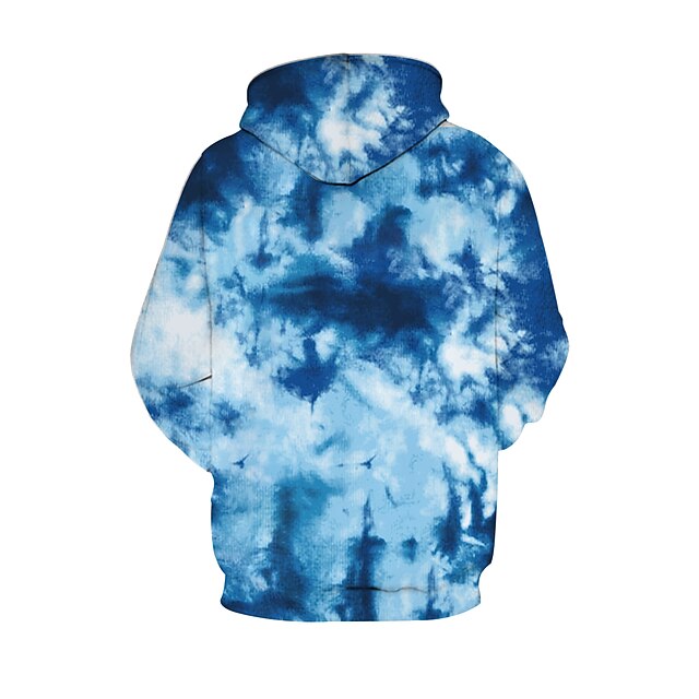 Baby & Kids Boys Clothing | Kids Boys Hoodie Long Sleeve Blue 3D Print Graphic Tie Dye Daily Active 4-12 Years / Fall - XC87772