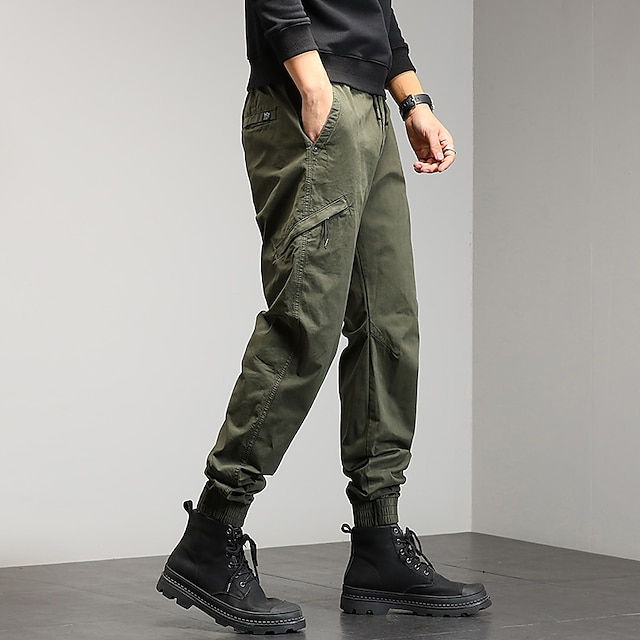 Maak leven insect Taalkunde Men's Stylish Cargo Jogger Sweatpants Trousers Elastic Waist Multiple  Pockets Elastic Drawstring Design Full Length Pants Casual Daily  Micro-elastic Solid Color Cycling Breathable Mid Waist Army 8854087 2022 –  $69.53