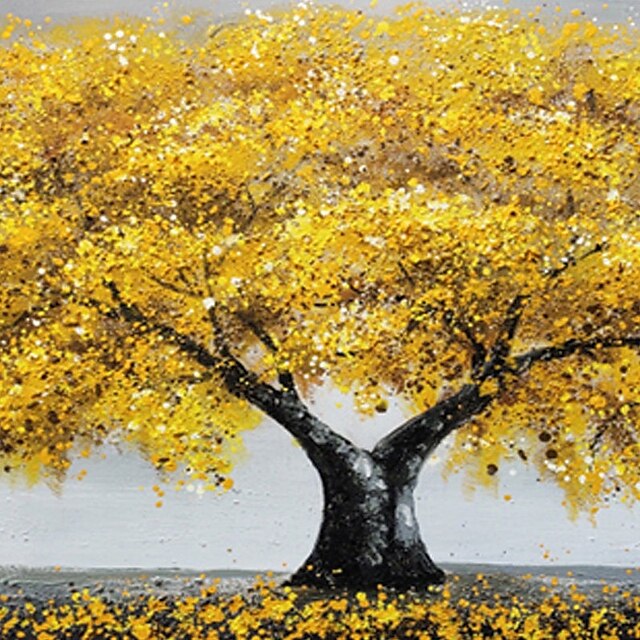 Home & Garden Wall Art | Oil Painting Handmade Hand Painted Wall Art Abstract PlantGolden Tower Tree Home Decoration Decor Stret