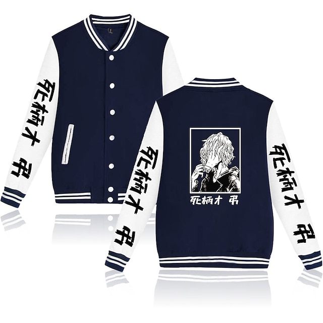 Toys & Hobbies Cosplay & Costumes | Inspired by My Hero Academia / Boku No Hero Shigaraki Tomura Varsity Jacket Poly / Cotton An