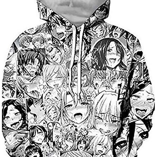 Toys & Hobbies Cosplay & Costumes | Inspired by Ahegao Ahegao Cosplay Costume Hoodie Terylene 3D Printing Harajuku Graphic Hoodi