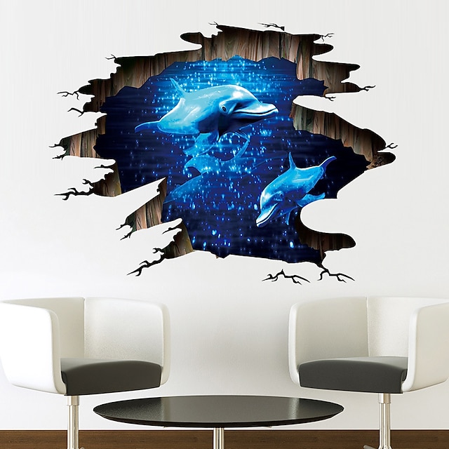 Home & Garden Home Decor | 3D Animals Wall Stickers Living Room Kids Room Kindergarten Removable Pre-pasted PVC Home Decoration 