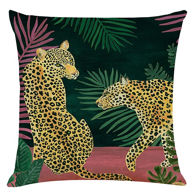 Home & Garden Home Decor | Tropical Animal Double Side Cushion Cover 4PC Soft Decorative Square Throw Pillow Cover Cushion Case 