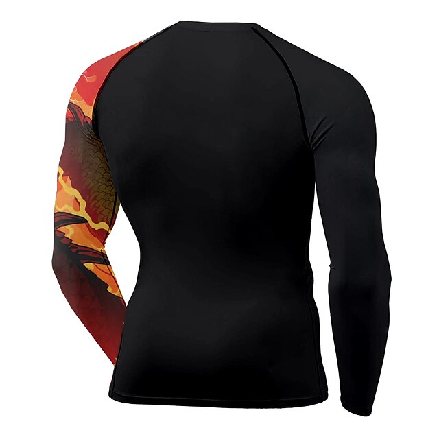 Sports & Outdoors Running, Jogging & Walking | 21Grams® Mens Long Sleeve Compression Shirt Running Shirt Top Athletic Athleisure