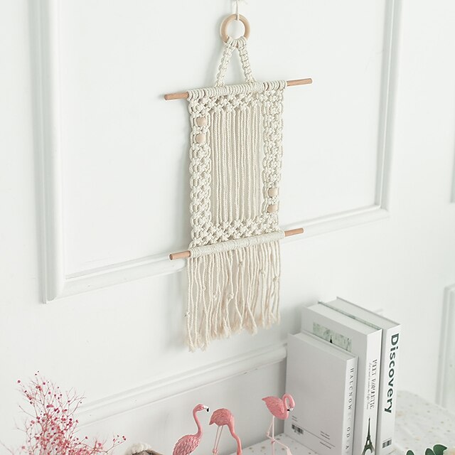 Home & Garden Home Decor | Hand Woven Macrame Wall Tapestry Shelves Hanging Bohemian Boho Art Decor Blanket Curtain Home Bedroom