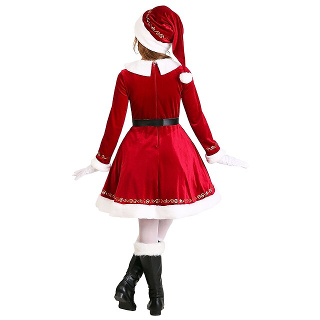 Toys & Hobbies Cosplay & Costumes | Santa Suit Cosplay Costume Girls Kids Special Christmas Christmas Polyester Fabric Dress / G