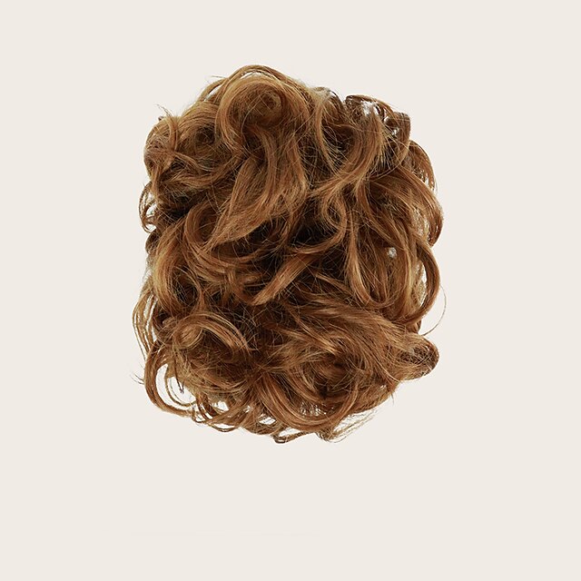 Beauty & Hair Wigs & Hair Pieces | chignons Hair Bun Clip In Synthetic Hair Hair Piece Hair Extension Curly Bouncy Curl Party Da