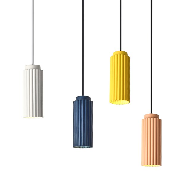 Lights & Lighting Pendant Lights | 6.5 cm Geometric Shapes Pendant Light Metal Formal Style Cylinder Painted Finishes LED Modern