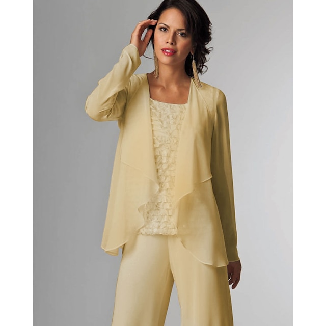  Ivory Shrug Moeder's Wrap Lange Mouwen Sjaals Klassy Basis Chiffon Sjaal  Wrap Vrouwen Bruiloft Gast Wraps Met Effen Kleur Voor Bruiloft Feest Avond laat indruk maken