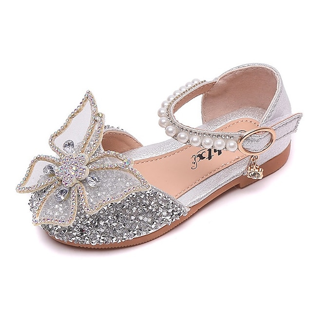  Girls' Flats Daily Glitters Dress Shoes Lolita Patent Leather Breathability Non-slipping Cosplay Fashion Sandals Big Kids(7years +) Little Kids(4-7ys) Toddler(9m-4ys) Wedding Party Flower Walking