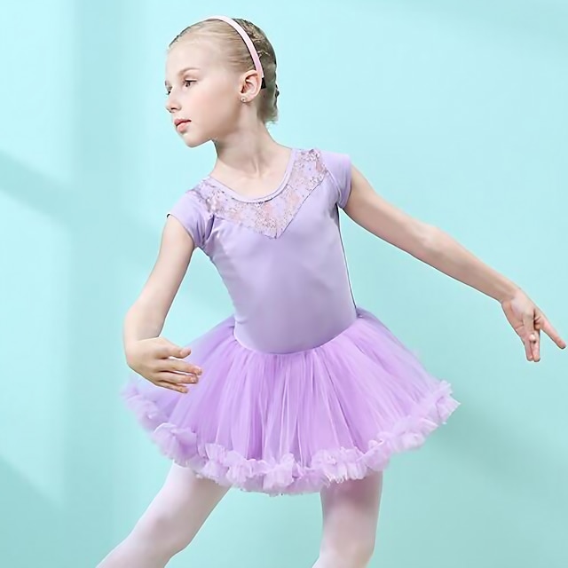 Niñas Niños Gimnasia Vestido Ballet Baile Fiesta Tutu Falda Traje leotardo Nuevo