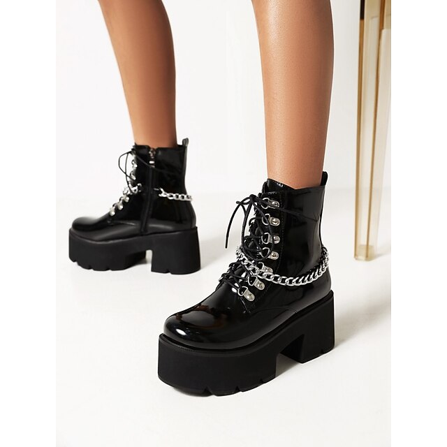 Mujer Botas Botas góticas Botines Botines Tacón Cuadrado Dedo cuadrada  Diario PU Cremallera Color sólido Negro / Botines / Hasta el Tobillo /  Botines / Hasta el Tobillo 8882235 2022 – €64.99