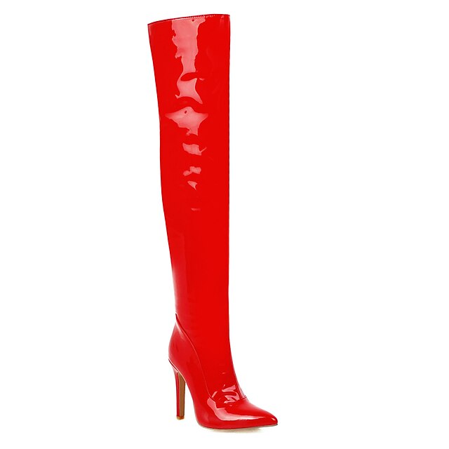 Women S Boots Valentines Ts Sexy Boots Heel Boots Party Daily Solid Colored Over The Knee