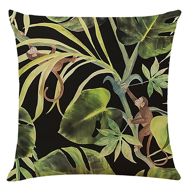 Home & Garden Home Decor | Tropical Animal Double Side Cushion Cover 4PC Soft Decorative Square Throw Pillow Cover Cushion Case 