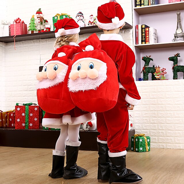 Toys & Hobbies Cosplay & Costumes | Santa Suit Cosplay Costume Boys Kids Special Christmas Christmas Velvet Top / Pants / Belt /