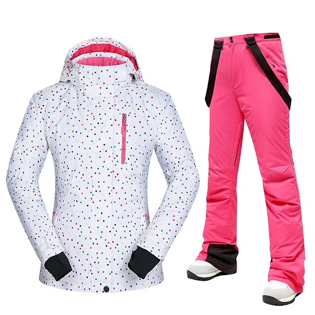 Ski Suit Pants Snowboard Waterproof Jacket Coat Outdoor Women Windproof Snowsuit