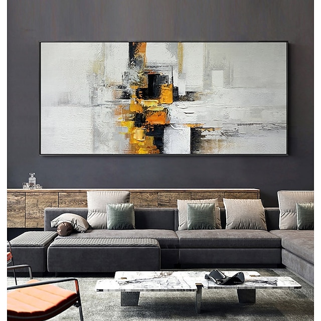 Home & Garden Wall Art | Original Painting on Canvas Handmade Hand Painted Wall Art Stretched Frame Ready to Hang Large Abstract