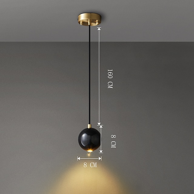 Lights & Lighting Pendant Lights | 8 cm Globe Design Pendant Light LED Copper Globe Artistic Modern 220-240V - UR99711