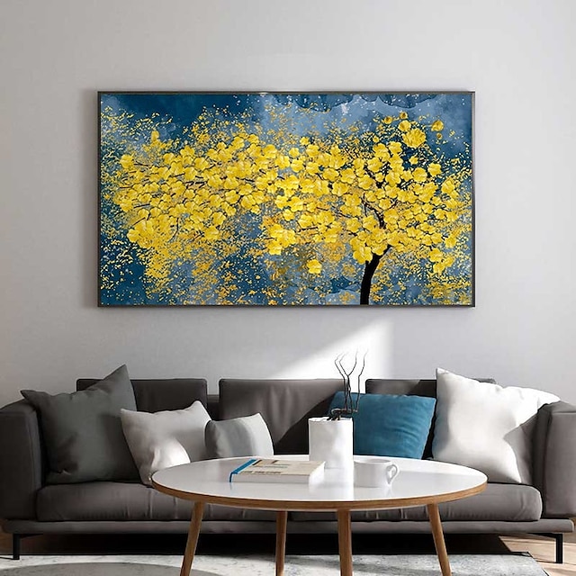 Home & Garden Wall Art | Oil Painting Handmade Hand Painted Wall Art Abstract PlantGolden Wealth TreeHome Decoration Decor Stret