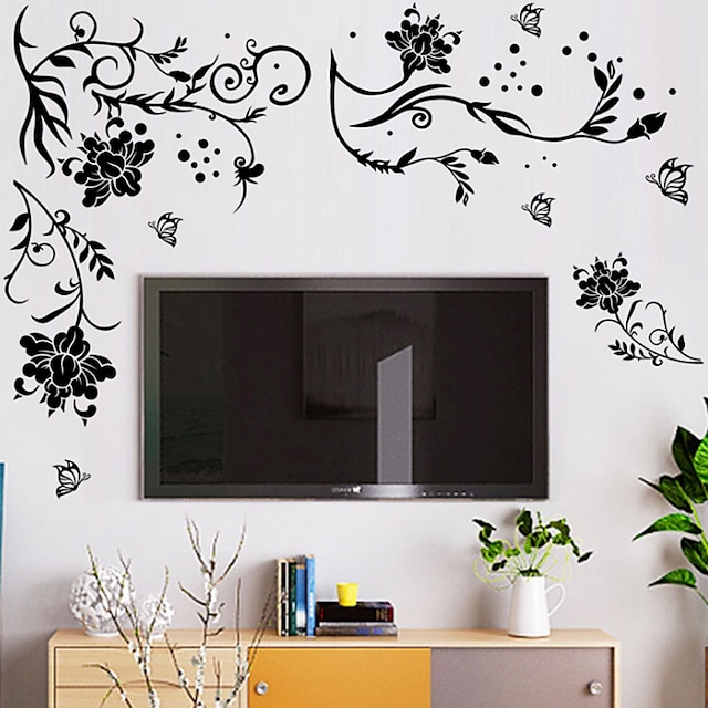  arabeske vorgeklebte pvc-wandaufkleber dekoration wandtattoo 130x85 cm für wohnzimmer schlafzimmer