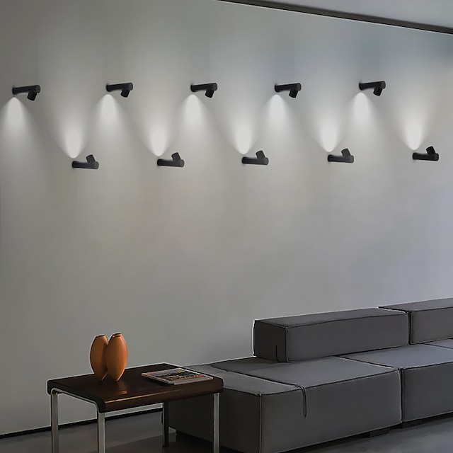  lightinthebox mini estilo led moderno luzes de parede de montagem embutida luzes de parede led sala de estar sala de jantar luz de parede de ferro ip20 220-240v 10 w