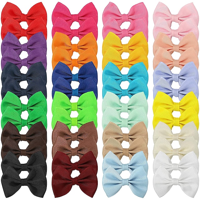  12pcs(6pairs) dog's hair bows clips,small handmade hair accessories bow pet puppy for doggies cat kitten rabbit grooming accessories