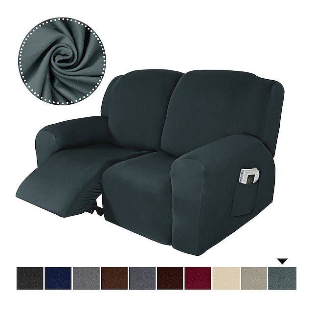  1 набор из 6 предметов, эластичное кресло из микрофибры, чехол для любовного сиденья, чехол с боковыми карманами, мягкий чехол для дивана, мягкий чехол для дивана из пандекса, моющийся протектор для