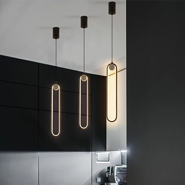  8,3 cm design unique suspension en alliage d'aluminium finitions peintes led style nordique 220-240v