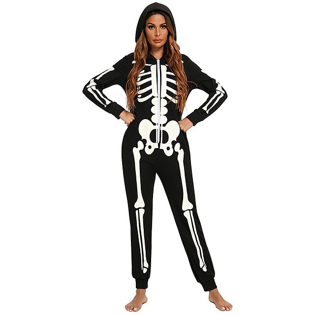 Skeleton / Skull Outfits Kigurumi Pajamas Kid's Adults' Men's Cosplay