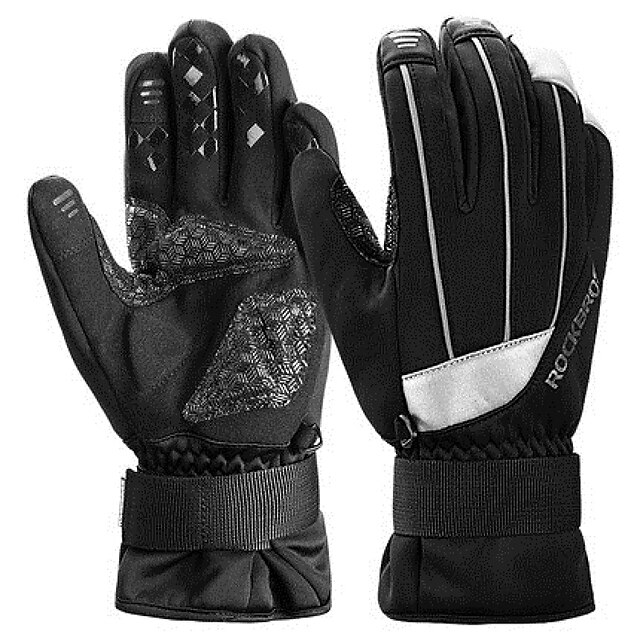 ROCKBROS Winter Winter Gloves Bike Gloves Cycling Gloves Touch Gloves Full Finger Gloves