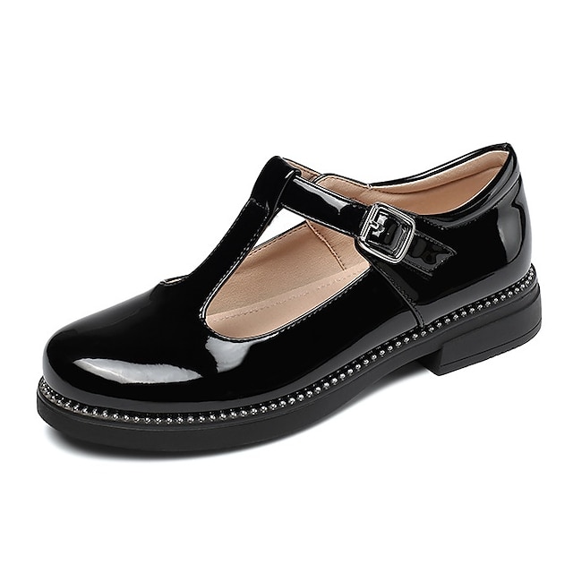 Shoes & Bags Kids Shoes | Girls Flats Flower Girl Shoes School Shoes Patent Leather Big Kids(7years +) Wedding Daily Buckle Burg