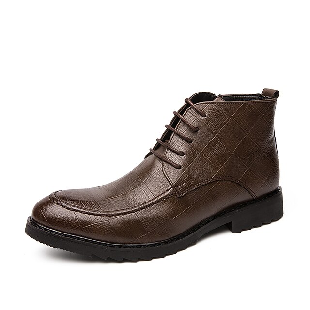 Homens Unisexo Botas Coturnos Negócio Casual Vintage Diário Festas \u0026 Noite  Sintéticos Botas / Botins Preto Marron Outono Inverno de 8860430 2022 por  $56.83