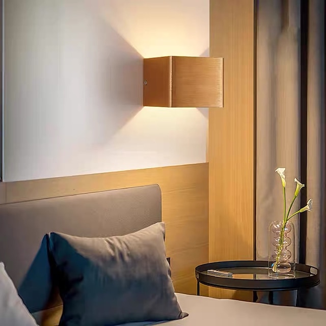  Lightinthebox mini estilo moderno luces de pared led sala de estar dormitorio luz de pared de aluminio 220-240v 10 w