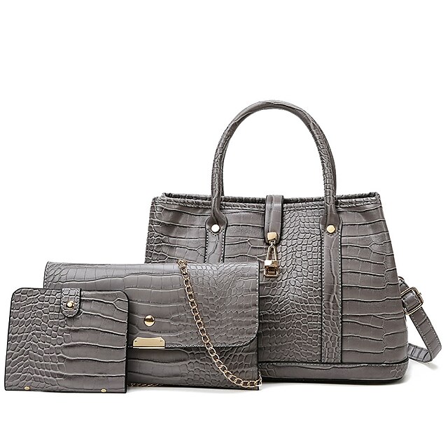 Women tote bags shoulder handbag top-handle Satchel handbags PU Leather 3pcs Purse Set