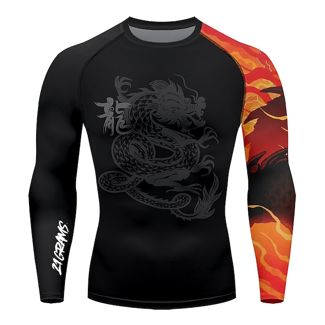 Sports & Outdoors Running, Jogging & Walking | 21Grams® Mens Long Sleeve Compression Shirt Running Shirt Top Athletic Athleisure