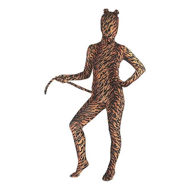  Wzorzyste garnitury Zentai Kombinezon ze skóry Kombinezon zentai Zwierzę Potwór Anne Takamaki / Panther Dla dorosłych Kostiumy Cosplay Płeć Męskie Damskie Wzór w panterkę Futro zwierzęce Halloween