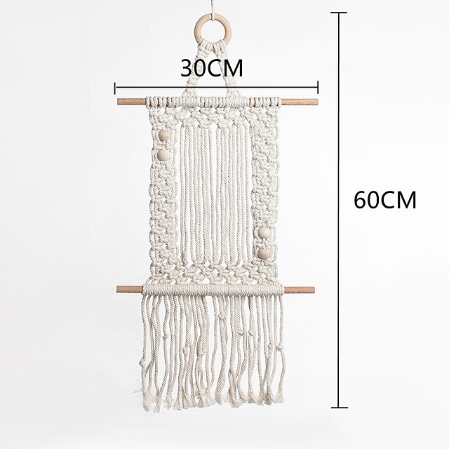 Home & Garden Home Decor | Hand Woven Macrame Wall Tapestry Shelves Hanging Bohemian Boho Art Decor Blanket Curtain Home Bedroom