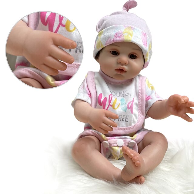Baby Cuddles Pink 16'' Soft Bodied Toddler Baby Doll Accessory Gift Reborn Doll 