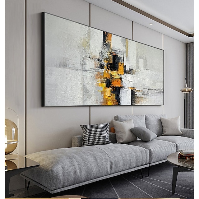 Home & Garden Wall Art | Original Painting on Canvas Handmade Hand Painted Wall Art Stretched Frame Ready to Hang Large Abstract