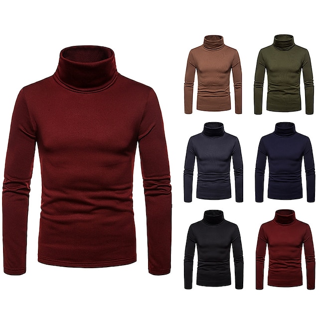 big & tall men's turtleneck shirts & tops