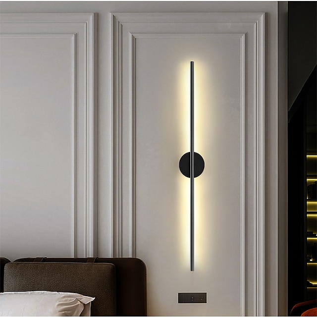  1-light led indoor wandlampen nordic stijl inbouw wandlampen moderne eenvoudige woonkamer winkels/cafes acryl wandlamp 110-120v 220-240v
