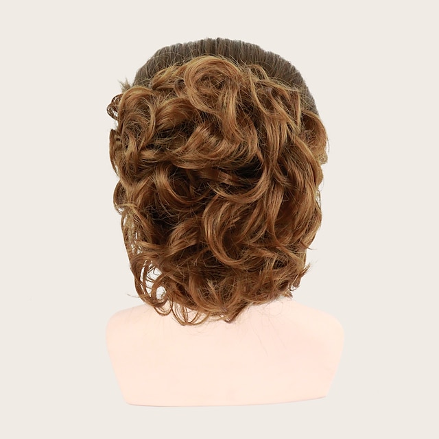 Beauty & Hair Wigs & Hair Pieces | chignons Hair Bun Clip In Synthetic Hair Hair Piece Hair Extension Curly Bouncy Curl Party Da