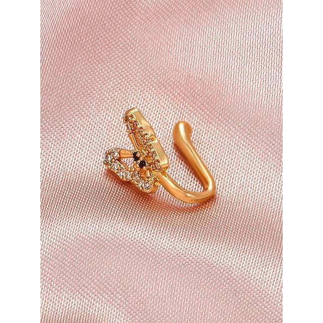 Shoes & Bags Fashion Accessories | Womens Body Jewelry 1.3 cm Nose Ring / Nose Stud / Nose Piercing Rose Gold Geometric Korean /