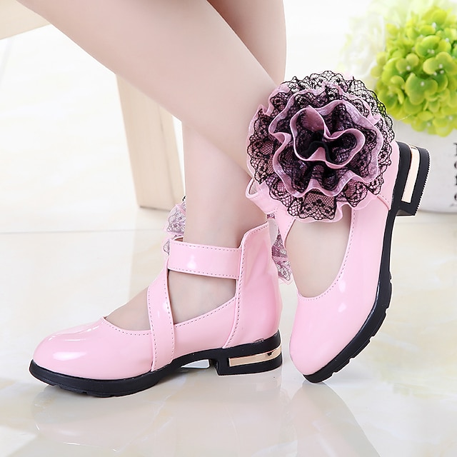 Shoes & Bags Kids Shoes | Girls Heels Princess Shoes School Shoes Rubber PU Dress Shoes Big Kids(7years +) Little Kids(4-7ys) Da