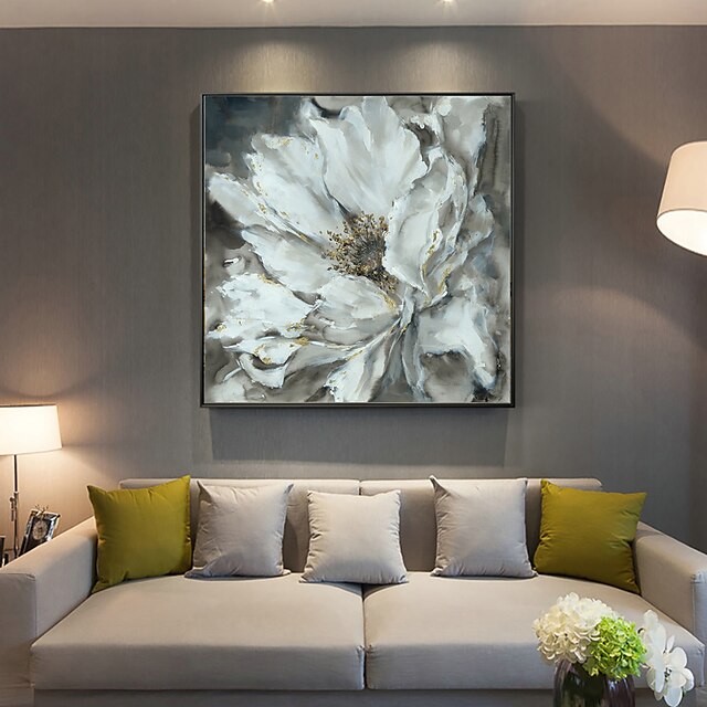 Oil Painting Hand Painted Modern Abstract Flowers Wall Art Home Room ...