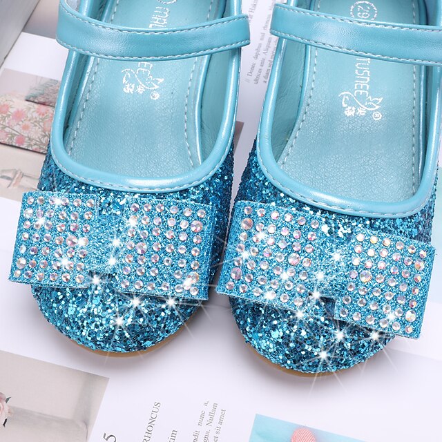 Shoes & Bags Kids Shoes | Girls Heels Glitters Flower Girl Shoes PU Little Kids(4-7ys) Toddler(2-4ys) Party Wedding Sequin Cryst